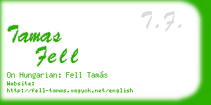 tamas fell business card